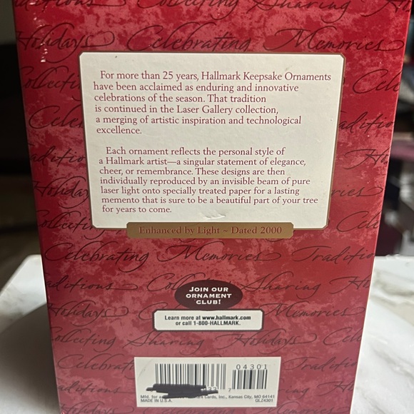 Hallmark • 2000 • White • Laser Paper Nativity Scene Gallery Ornament •New W/Box - Picture 7 of 9